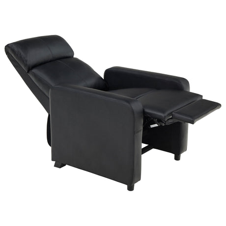 Push Back Recliner - Black