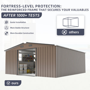 Campcraft 10x12ft Color Steel Plate Storage Shed