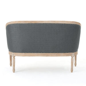 French Country Chesterfield Style Tufted Loveseat