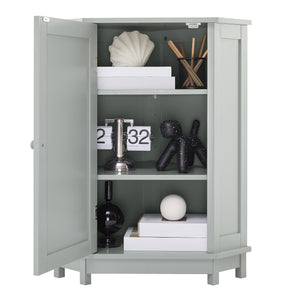 Grey Bathroom Cabinet Triangle Corner Storage With Adjustable Shelf