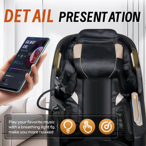 Massage Chair with Bluetooth Connectivity and Speakers