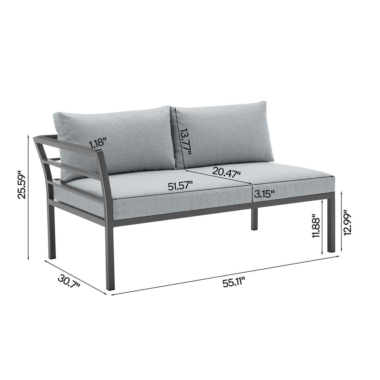 Sunnyside - 5 Piece Outdoor Conversation Set