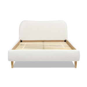 Roman - Curved Headboard Upholstered Platform Bed