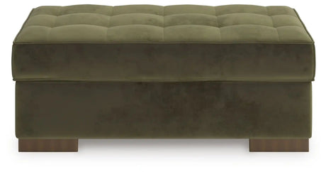 Caspian-Town - Oversized Accent Ottoman - Olive - Best Buy Furniture