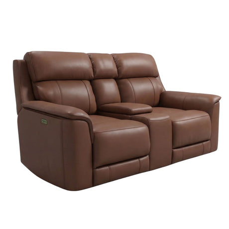 Oslo - Dual Power Reclining Loveseat with Console