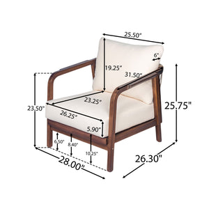 Outdoor Lounge Chair With Woven Backrest, Solid Wood Frame, Comfortable Cushions - Best Buy Furniture