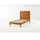 Okioki - Mid-Century Natural Stained Solid Acacia Wood Bed - Best Buy Furniture