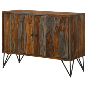Komomo - 1 Adjustable Shelf Accent Cabinet - Gray