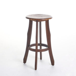 Primrose - Outdoor Acacia Wood Barstools With Foot Rest, (Set of 2) - Dark Brown
