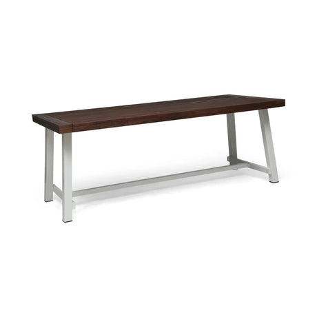Equilibrium - Outdoor Dining Table With Wooden Frame And Slat Top - Best Buy Furniture