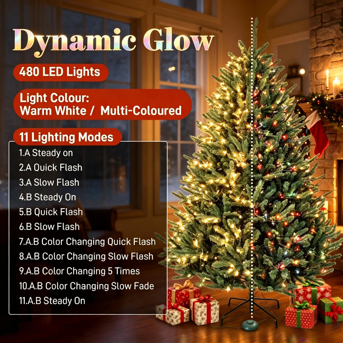 6 ft Pre-Lit Colorado Christmas Tree