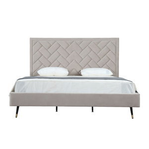 Crosby - Bed With Upholstered Headboard And Slats