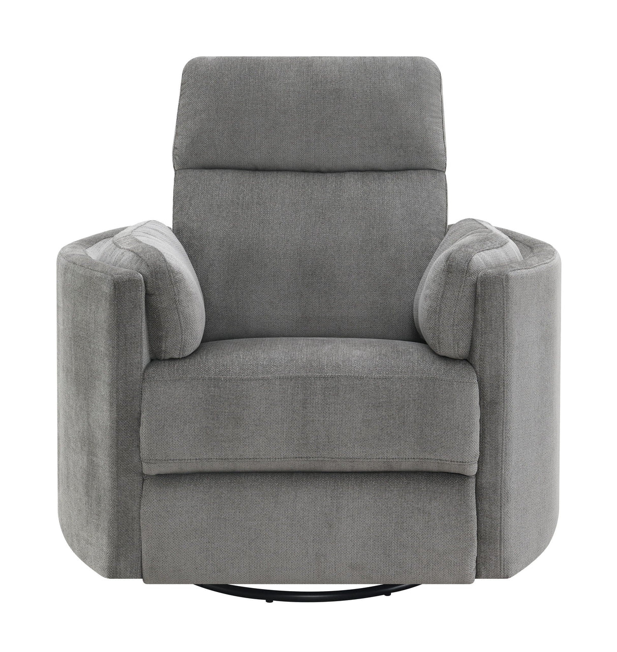 Sagen - Chenille Glider Recliner With Swivel - Best Buy Furniture