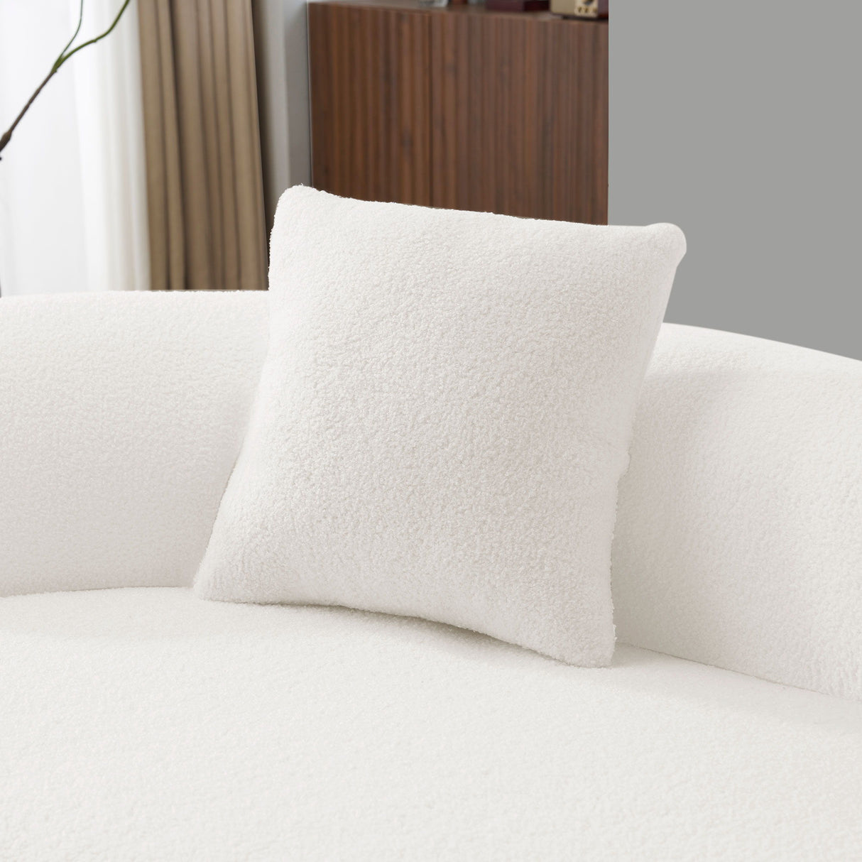Modern Curved Loveseat