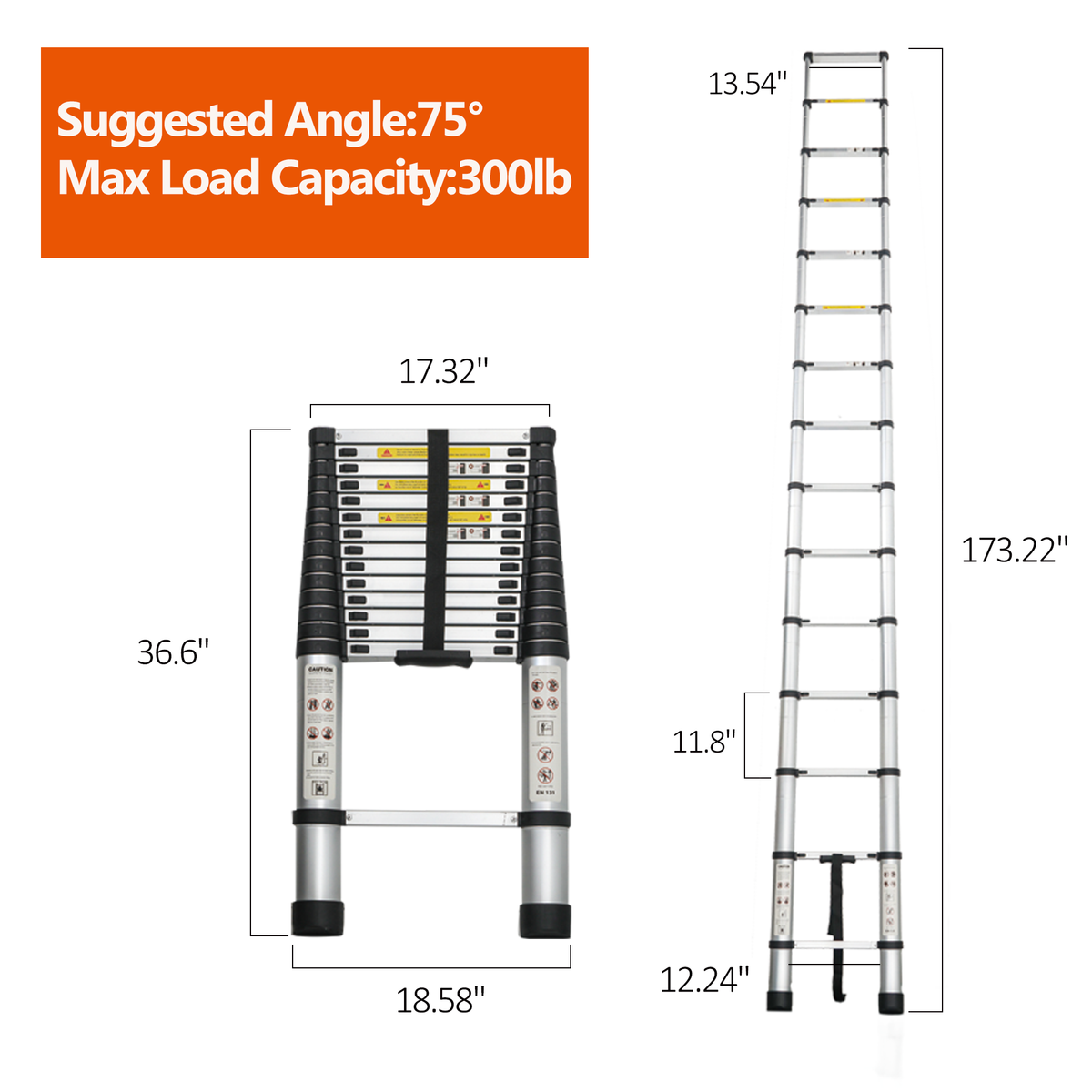 Telescoping Ladder 14.5FT