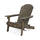 Zenithia - Outdoor Foldable Adirondack Chair With 2 Cup Holders - Best Buy Furniture
