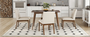 5-Piece Dining Table Set with 4 Chairs