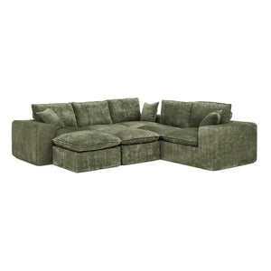 Sectional Sofa With Moveable Ottoman