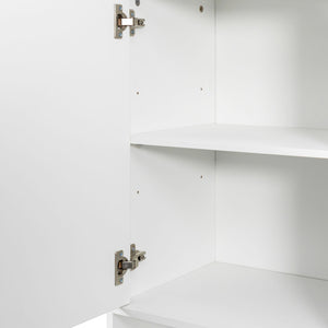 Laundry Cabinet with Doors and Shelf, Tilt-Out Laundry Hamper, Multiple Storage Space