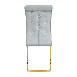 Elegant Design Alligator Skin Upholstered Dining Chairs