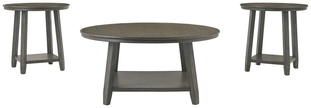Caitbrook - Occasional Table Set (Set of 3) - Gray - Best Buy Furniture