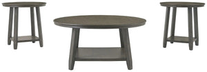 Caitbrook - Occasional Table Set (Set of 3) - Gray - Best Buy Furniture