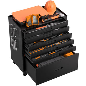 Rolling Tool Cabinet Heavy Duty Garage Storage With Lockable Doors