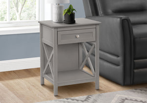 Accent End Table, 2 Tier, Storage Drawer, Transitional Style - Best Buy Furniture