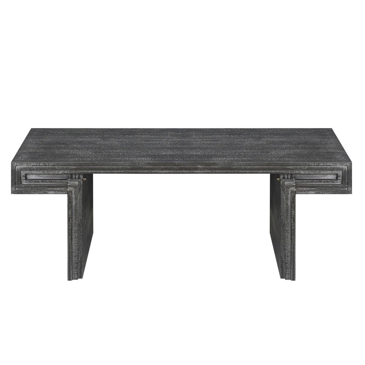 American Vintage Industrial Coffee Table, Double Tier Design
