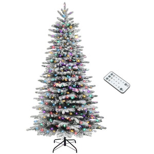 7.5ft Snow Flocked Artificial Christmas Tree
