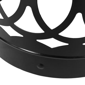 Outdoor Metal Large End Table, Modern Design