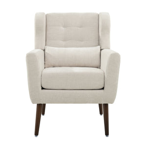 Modern Accent Chair Upholstered Foam Filled Living Room Chairs Comfy Reading Chair Mid-Century Modern Chair With Fabric Lounge Arm Chairs Armchair For Living Room Bedroom