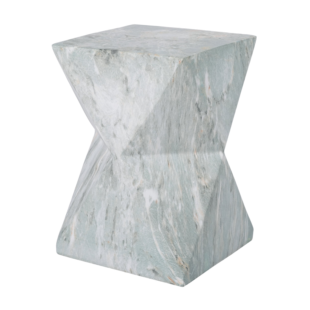 Modern Geometric Hourglass Accent Table