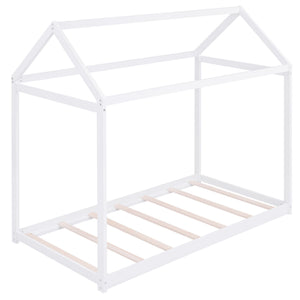 Wooden House Shaped Bed