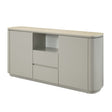 Ingram - Ceramic Top Server - Light Gray - Best Buy Furniture