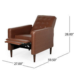 Mid-Century Modern Fabric Recliner Chair