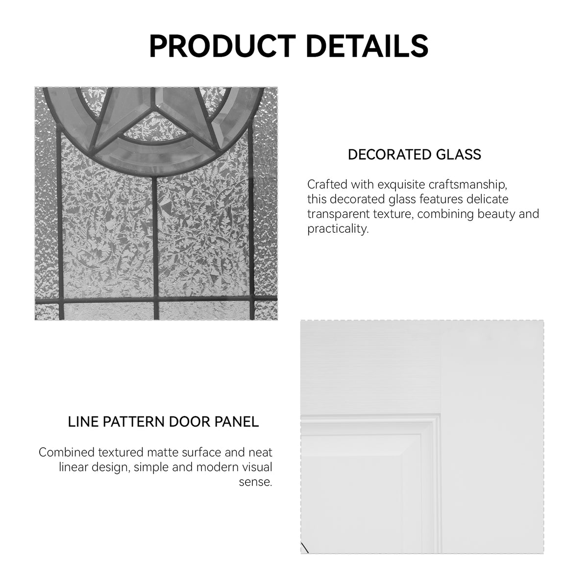 36"x80" Fiberglass Front Door