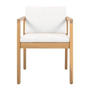 Outdoor Dining Chairs (Set of 2) with Acacia Wood Frame