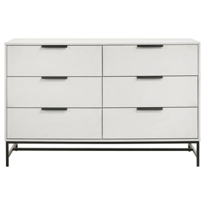 Taraval - 6 Drawer Bedroom Dresser - White