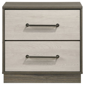 Edmondson - 2 Drawer Nightstand - Gray