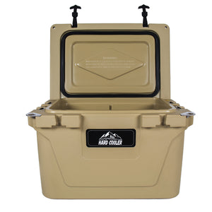 50 Quart Khaki Cooler, Ultra-Light Insulated Ice Chest