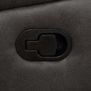 Franklin - Upholstered Padded Arm Reclining Sofa With Manual Recline - Charcoal