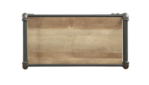 Itzel - Bookshelf - Antique Oak / Sandy Gray - Best Buy Furniture