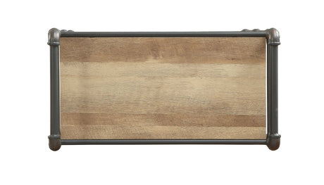 Itzel - Bookshelf - Antique Oak / Sandy Gray - Best Buy Furniture
