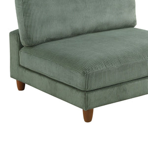 Armless Chair For Living Room - Sage
