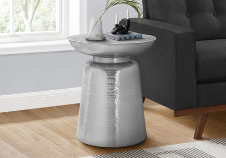Drum Accent Side Table, Hammered Texture - Best Buy Furniture