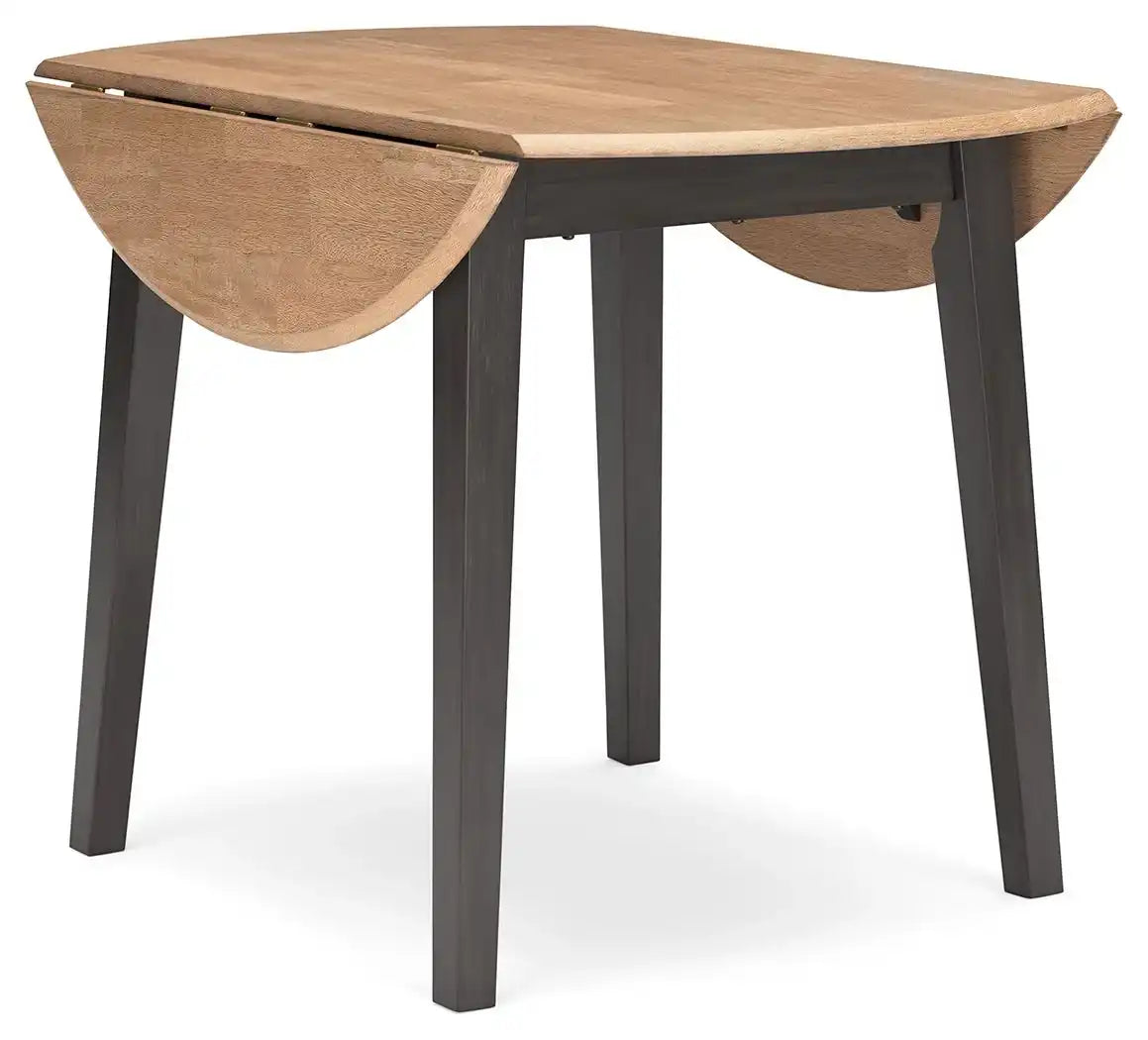 Gesthaven - Round Dining Room Drop Leaf Table - Best Buy Furniture