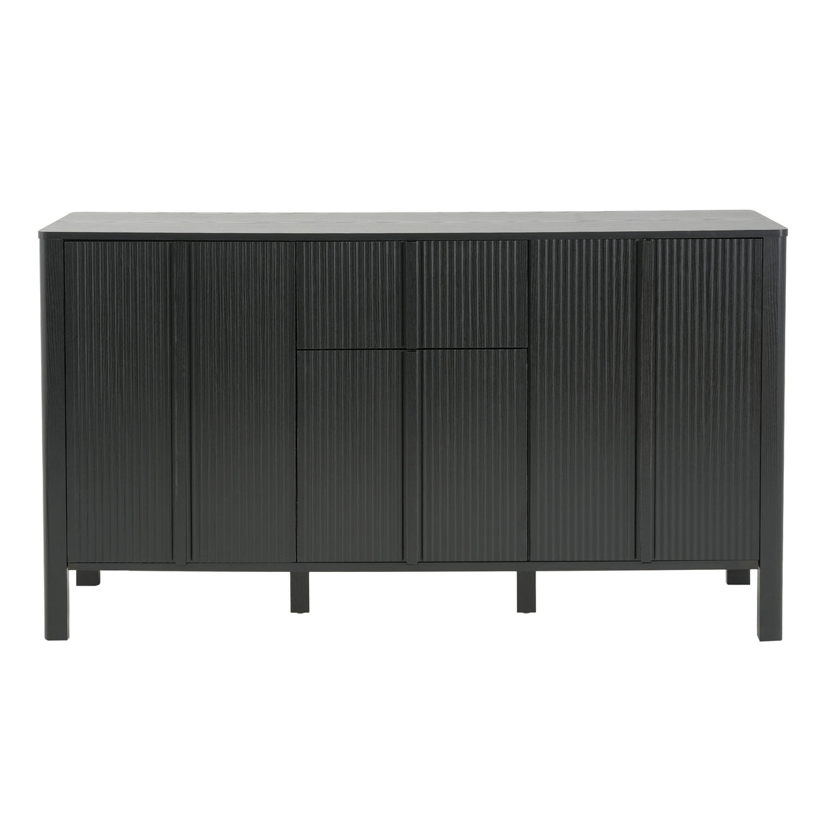Black Sideboard, 59.06'' Storage Credenza