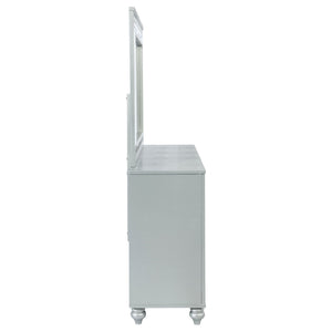 Arabesque - 6 Drawer Dresser With Mirror - Silver