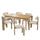 7 Piece Dining Set With Upholstered Armless Chairs And Table - Best Buy Furniture